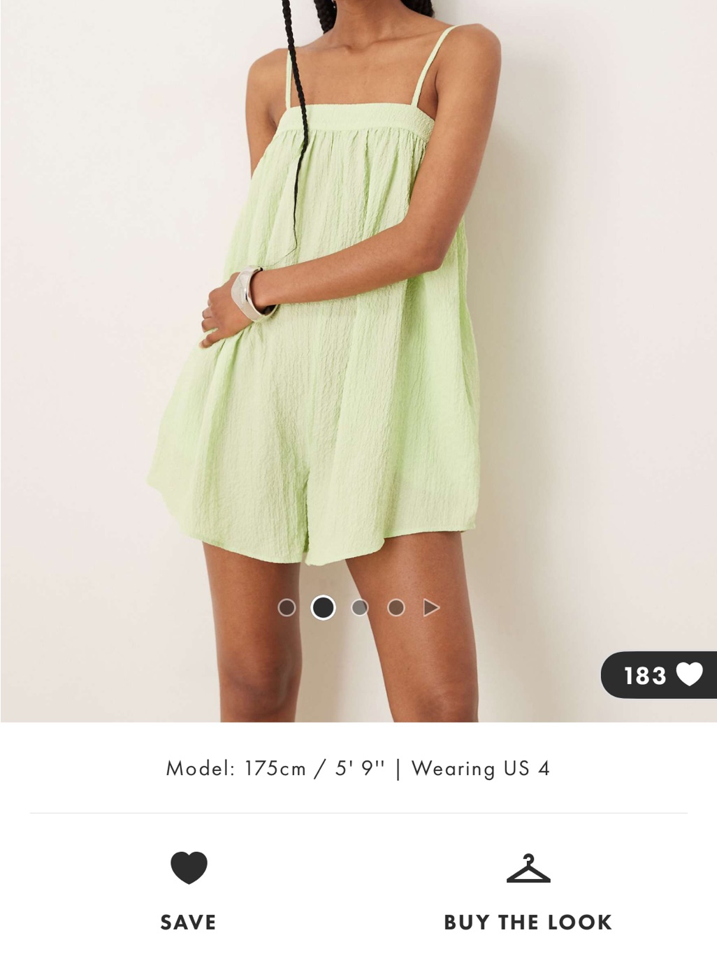 Asos Design Lime Green Spaghetti Strap Romper Asos Design Lime Green Spaghetti Strap Romper
